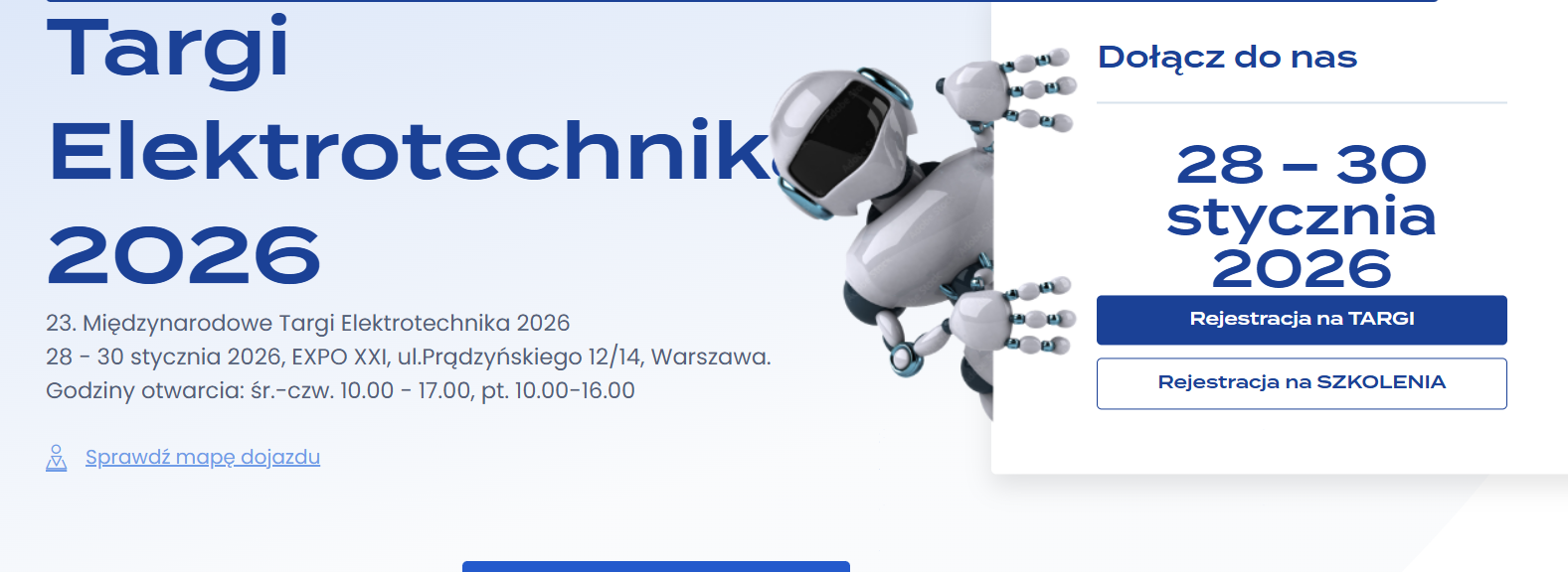 Szkolenia organizowane w ramach 23. Międzynarodowych Targów ELEKTROTECHNIKA 2026 i 33. Międzynarodowych Targów ŚWIATŁO 2026